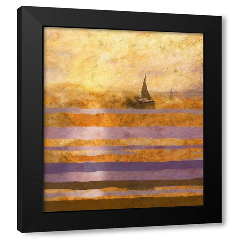 Light of The Sun No. 1 Black Modern Wood Framed Art Print by Wiley, Marta