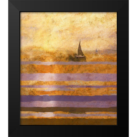 Light of The Sun No. 1 Black Modern Wood Framed Art Print by Wiley, Marta