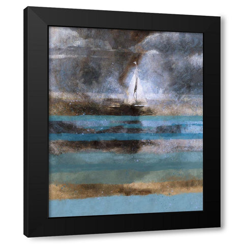 Storm Black Modern Wood Framed Art Print with Double Matting by Wiley, Marta