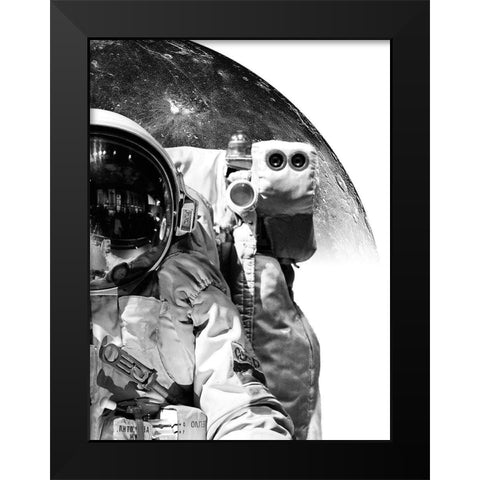 Modern Astronaut No. 1 Black Modern Wood Framed Art Print by Wong, Brandon