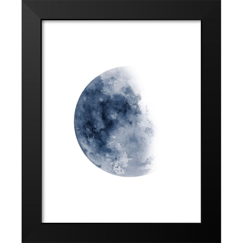 Phases Of The Moon No. 1 Black Modern Wood Framed Art Print by Wong, Brandon