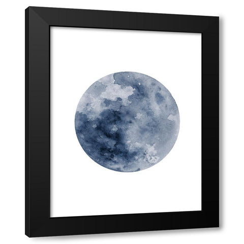 Phases Of The Moon No. 2 Black Modern Wood Framed Art Print by Wong, Brandon
