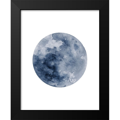 Phases Of The Moon No. 2 Black Modern Wood Framed Art Print by Wong, Brandon