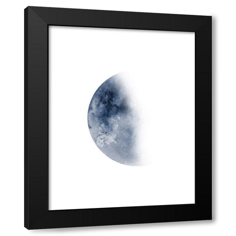 Phases Of The Moon No. 3 Black Modern Wood Framed Art Print by Wong, Brandon