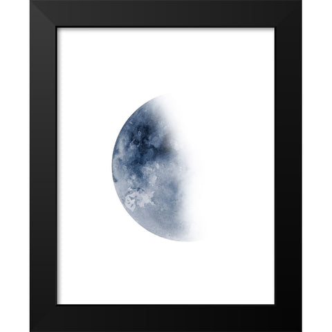 Phases Of The Moon No. 3 Black Modern Wood Framed Art Print by Wong, Brandon