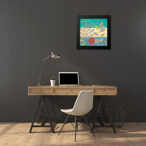 Le Jardin Press I Black Modern Wood Framed Art Print by Pinto, Patricia