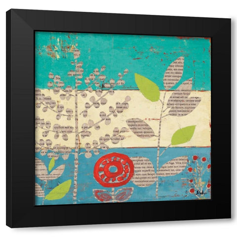 Le Jardin Press I Black Modern Wood Framed Art Print by Pinto, Patricia