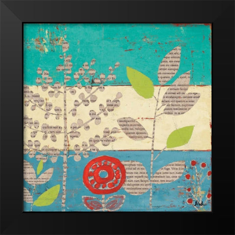 Le Jardin Press I Black Modern Wood Framed Art Print by Pinto, Patricia