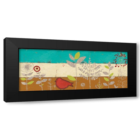 Le Jardin Press Panel III Black Modern Wood Framed Art Print by Pinto, Patricia