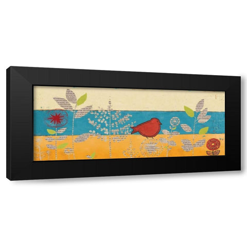 Le Jardin Press Panel II Black Modern Wood Framed Art Print by Pinto, Patricia