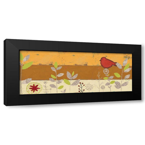 Le Jardin Press Panel IV Black Modern Wood Framed Art Print by Pinto, Patricia
