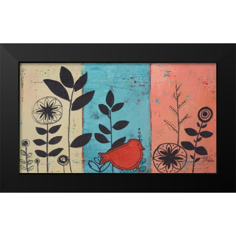 Le Jardin II Black Modern Wood Framed Art Print by Pinto, Patricia