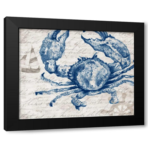 Atlantic Finds I Black Modern Wood Framed Art Print by Pinto, Patricia