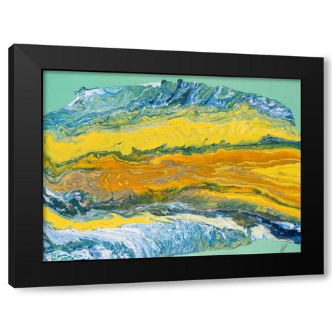 Yellowstone Black Modern Wood Framed Art Print with Double Matting by Mercado, M.