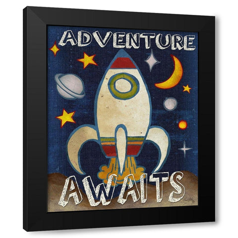 Traveling III Black Modern Wood Framed Art Print by Medley, Elizabeth