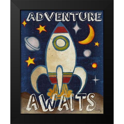 Traveling III Black Modern Wood Framed Art Print by Medley, Elizabeth