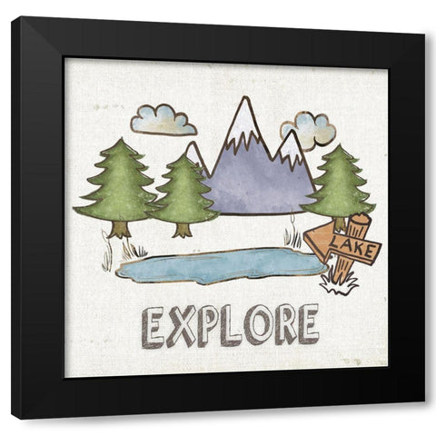 Explore Black Modern Wood Framed Art Print by Medley, Elizabeth