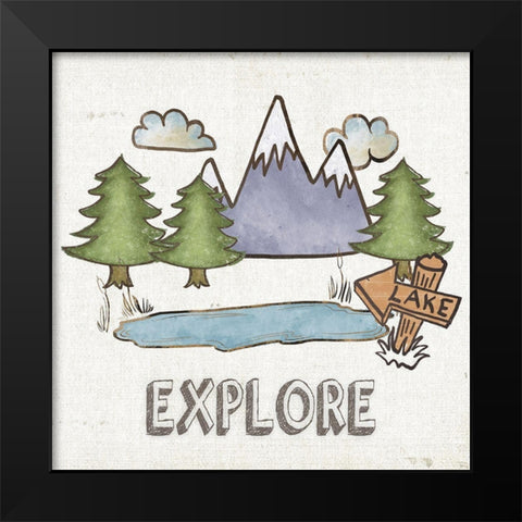Explore Black Modern Wood Framed Art Print by Medley, Elizabeth