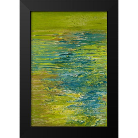The Lake Black Modern Wood Framed Art Print by Mercado, M.