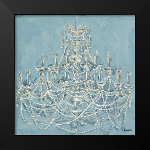 New Chandelier I Black Modern Wood Framed Art Print by French-Roussia, Heather A.