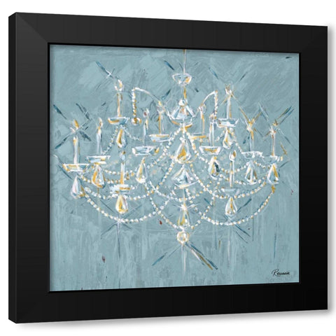 New Chandelier II Black Modern Wood Framed Art Print with Double Matting by French-Roussia, Heather A.