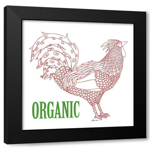 Organic Black Modern Wood Framed Art Print with Double Matting by Edwins, Hugo