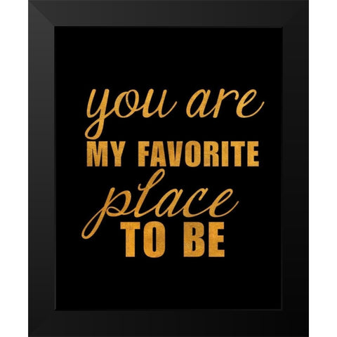 Dance and Be II Black Modern Wood Framed Art Print by SD Graphics Studio