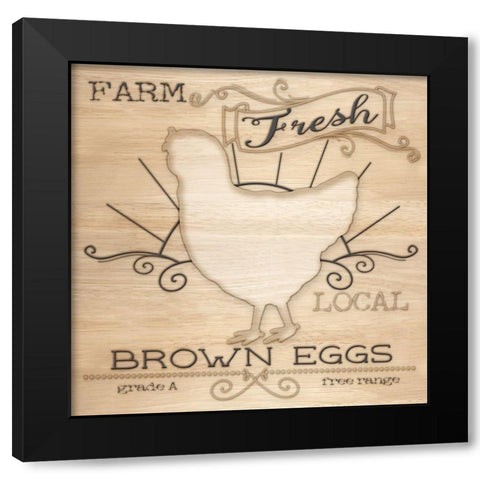 Country Organic Dairy II Black Modern Wood Framed Art Print with Double Matting by Metz, Andi
