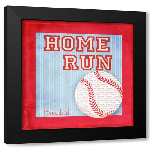 Sports Fan I Black Modern Wood Framed Art Print by Metz, Andi