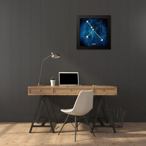 Cancer Black Modern Wood Framed Art Print by Papa, Kat