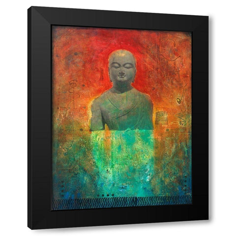 The Guardian Black Modern Wood Framed Art Print by Meneely, Dan