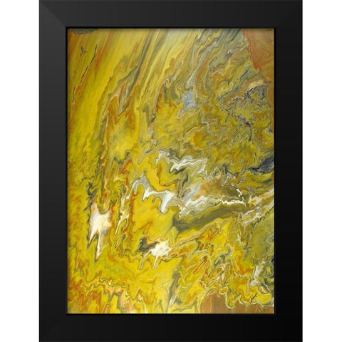 Golden Peak Black Modern Wood Framed Art Print by Gonzalez, Roberto