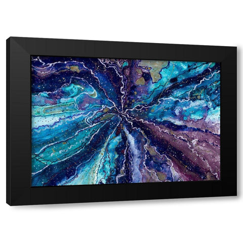 Deep Galaxy Black Modern Wood Framed Art Print by Bucheli, Amaya