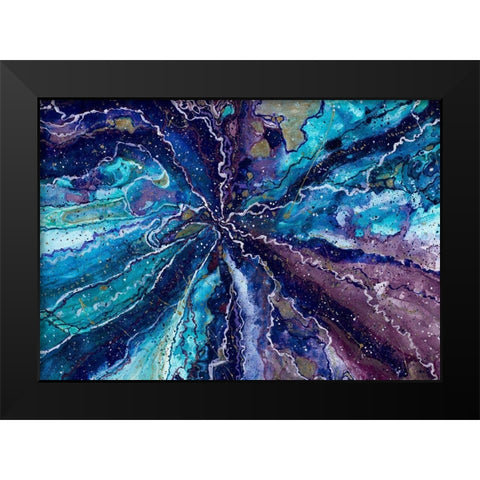 Deep Galaxy Black Modern Wood Framed Art Print by Bucheli, Amaya