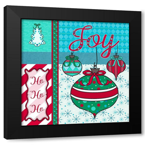 Nostalgia Christmas I Black Modern Wood Framed Art Print with Double Matting by Metz, Andi