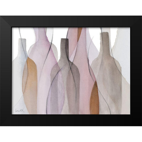 Midnight Crowd Black Modern Wood Framed Art Print by Loreth, Lanie