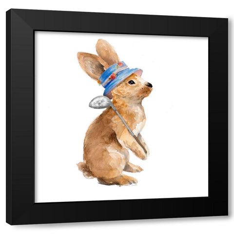 Trendy Meadow Buddy I (Golf Club) Black Modern Wood Framed Art Print with Double Matting by Loreth, Lanie