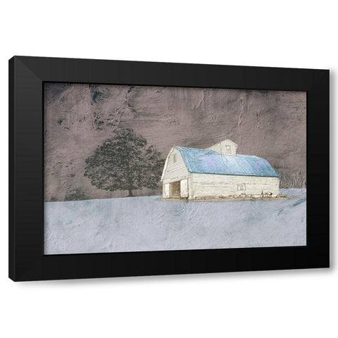 Gloomy Evenings Black Modern Wood Framed Art Print with Double Matting by Mabat, Ynon
