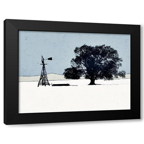 Keeping Company Black Modern Wood Framed Art Print with Double Matting by Mabat, Ynon