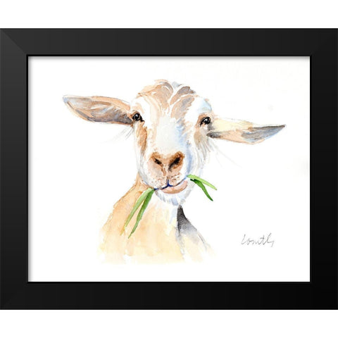 Goat III Black Modern Wood Framed Art Print by Loreth, Lanie