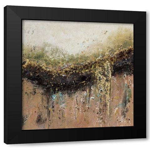 Earth Black Modern Wood Framed Art Print by Pinto, Patricia