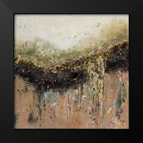 Earth Black Modern Wood Framed Art Print by Pinto, Patricia