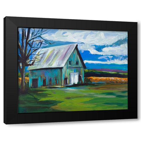 Old Barn Black Modern Wood Framed Art Print with Double Matting by Beauchamp, Andy