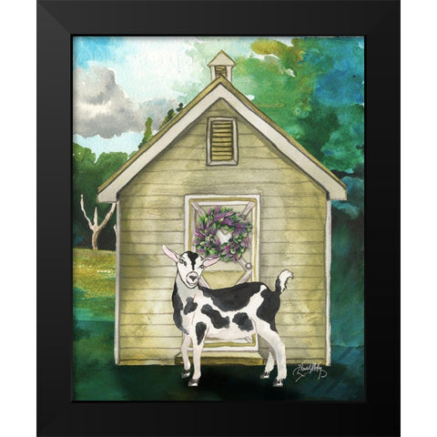 Goat Shed II Black Modern Wood Framed Art Print by Medley, Elizabeth