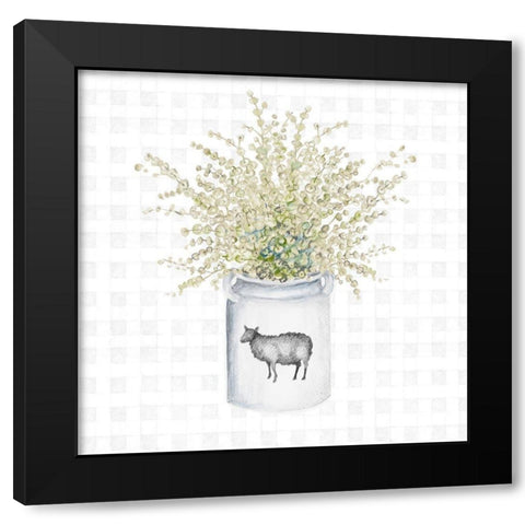 Farm Herbs I Black Modern Wood Framed Art Print with Double Matting by Gaynor, Janice