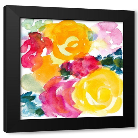 Sunny and Carefree II Black Modern Wood Framed Art Print with Double Matting by Loreth, Lanie