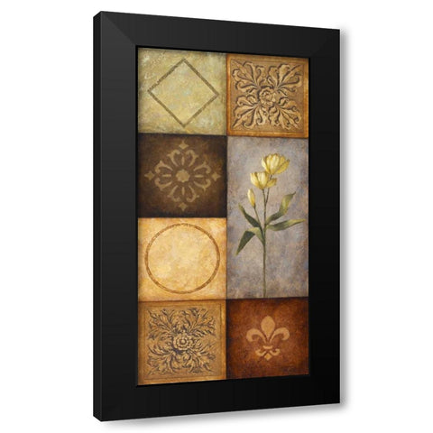 Simplicity I Black Modern Wood Framed Art Print with Double Matting by Marcon, Michael