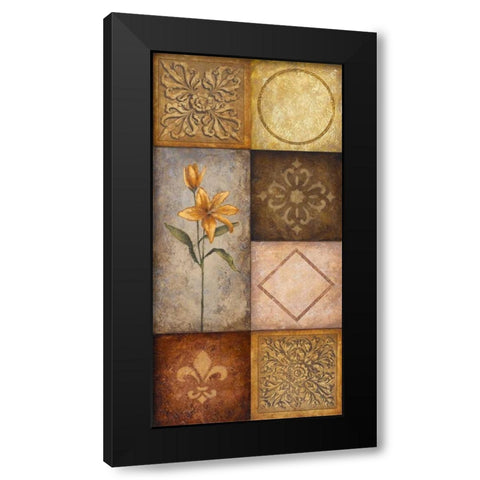 Simplicity II Black Modern Wood Framed Art Print with Double Matting by Marcon, Michael