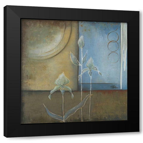Inspiration in Blue I Black Modern Wood Framed Art Print by Pinto, Patricia
