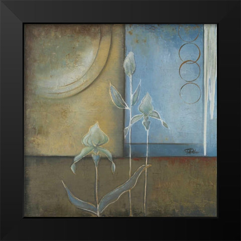 Inspiration in Blue I Black Modern Wood Framed Art Print by Pinto, Patricia